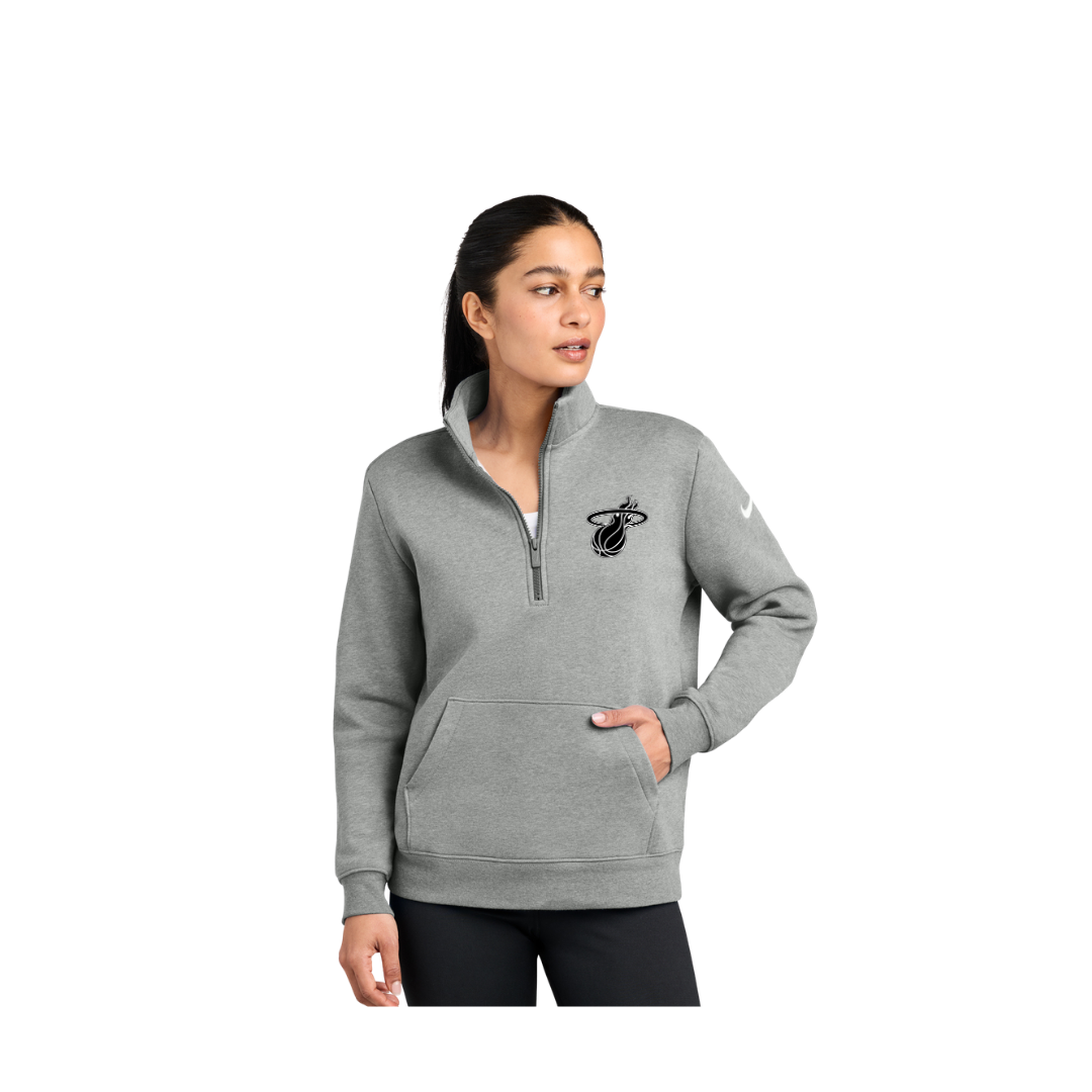 Nike  Club Fleece Sleeve Swoosh 1/2-Zip-NWH