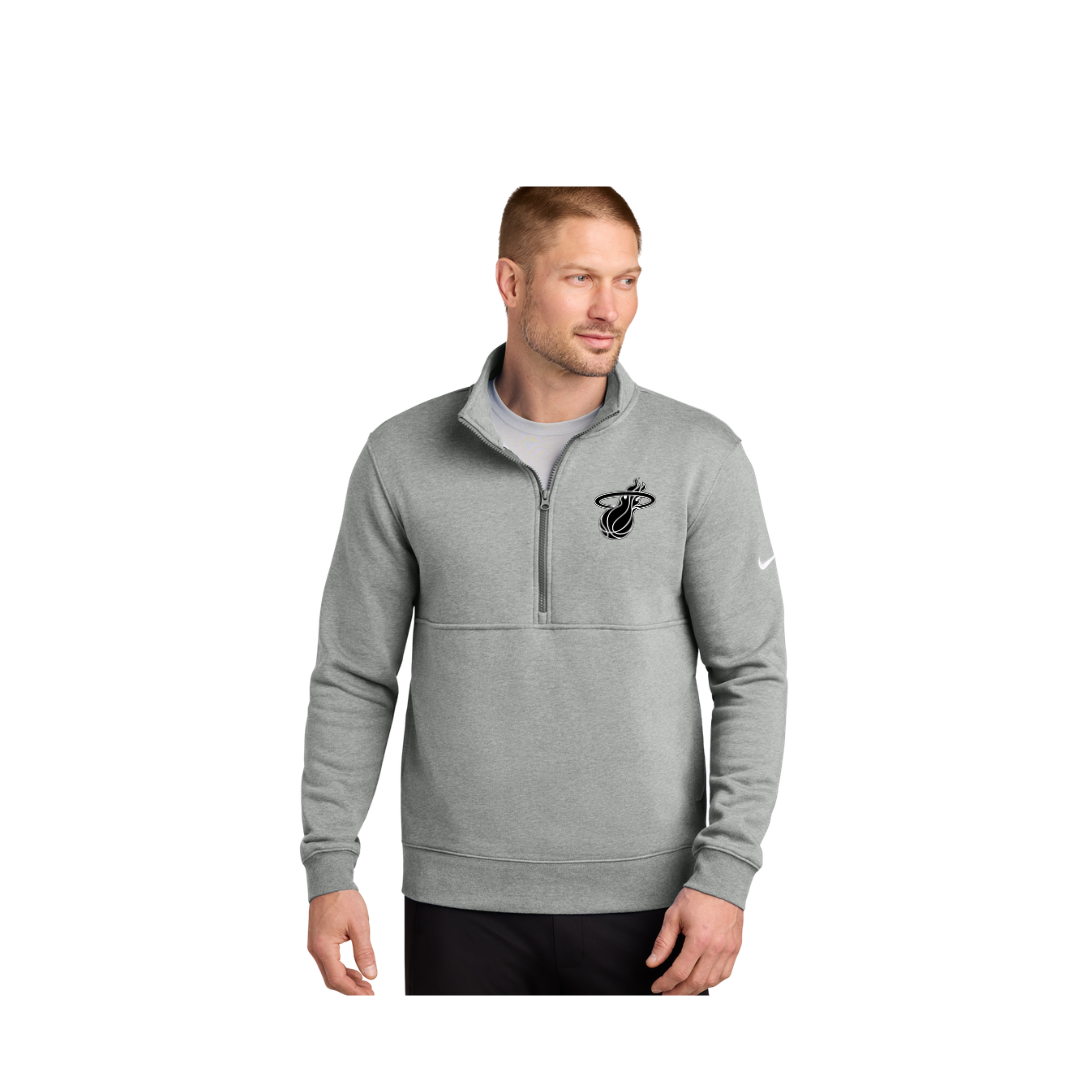 Nike  Club Fleece Sleeve Swoosh 1/2-Zip-NWH