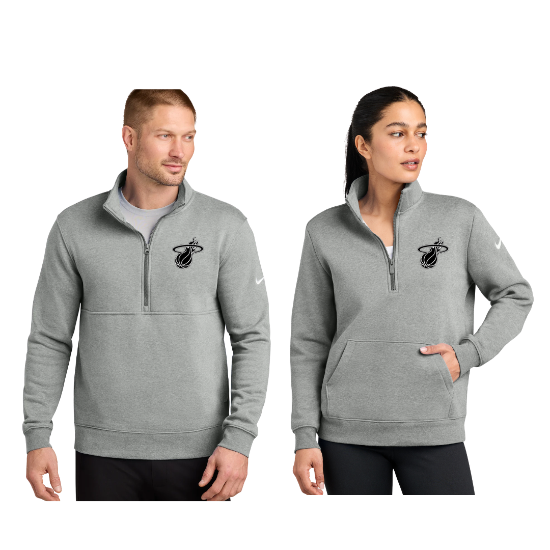 Nike  Club Fleece Sleeve Swoosh 1/2-Zip-NWH