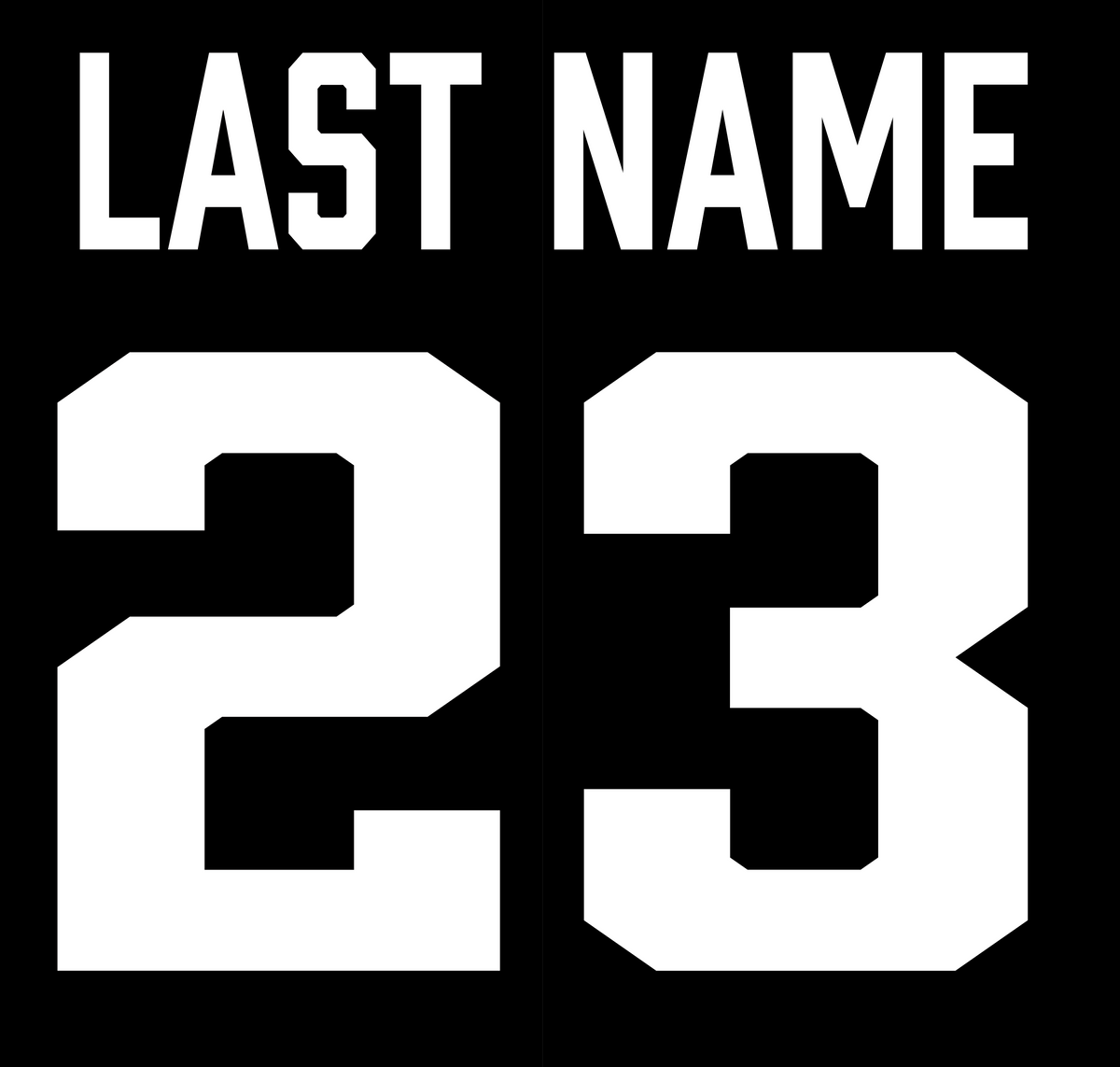 Add Name and Number to your gear-NWH